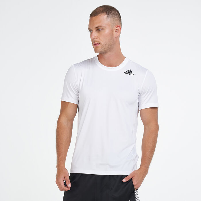 adidas Men's TechFit Fitted Long Sleeve T-Shirt White adidas Men's TechFit Fitted Long Sleeve T-Shirt White image number 0
