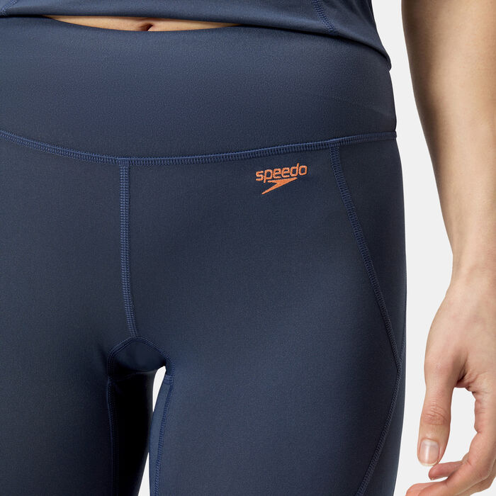 Speedo Women's Panel 3/4 Swimming Pants Blue Speedo Women's Panel 3/4 Swimming Pants Blue image number 4