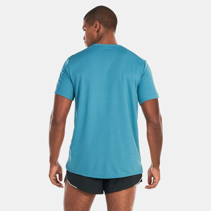 Nike Men's Miler Dri-FIT UV Running T-Shirt Green Nike Men's Miler Dri-FIT UV Running T-Shirt Green image number 1