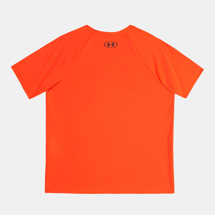 Under Armour Kids' UA Tech™ Big Logo Training T-Shirt Orange Under Armour Kids' UA Tech™ Big Logo Training T-Shirt Orange image number 1