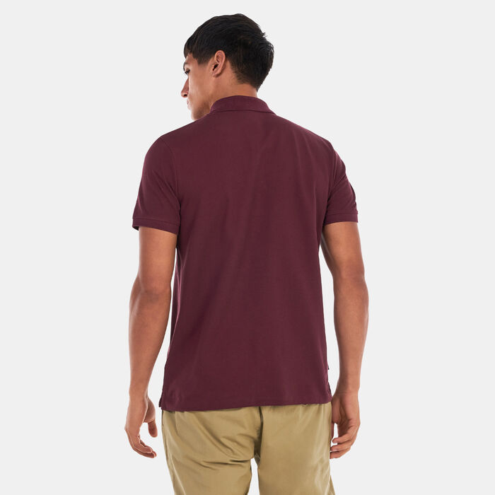 Timberland Men's Small Logo Polo Shirt Red Timberland Men's Small Logo Polo Shirt Red image number 1