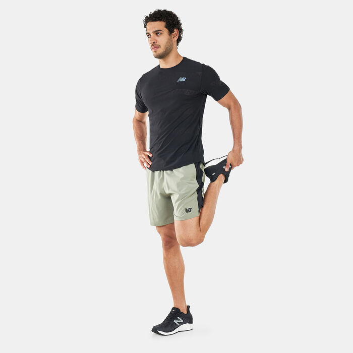 New Balance Men's Tenacity Woven 7-Inch Shorts Green New Balance Men's Tenacity Woven 7-Inch Shorts Green image number 2