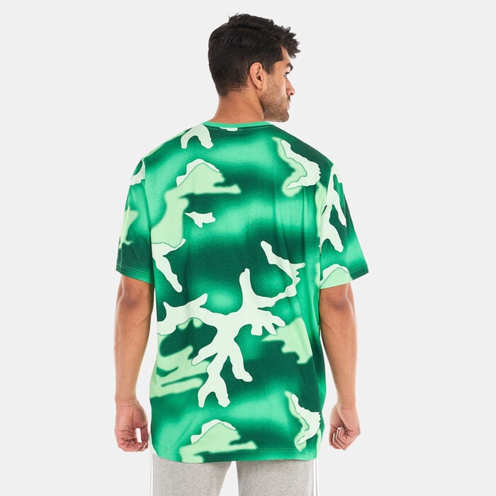 adidas Originals Men's Graphics Camo Allover Print T-Shirt Green adidas Originals Men's Graphics Camo Allover Print T-Shirt Green image number 1