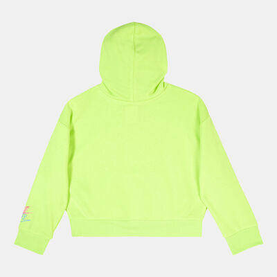 Nike Kids' French Terry Pullover Hoodie Green