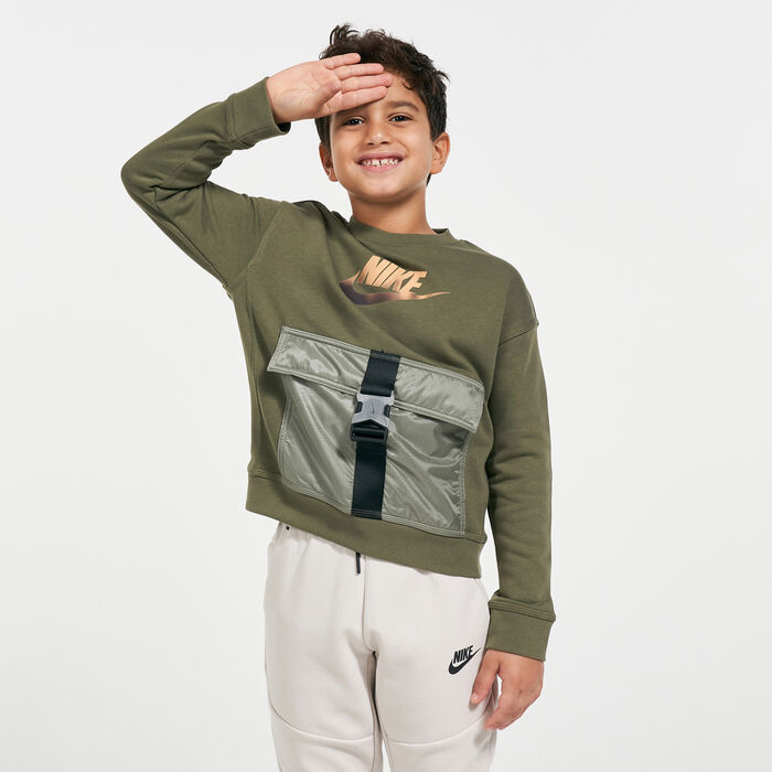 Nike Kids' Sportswear Sweatshirt Brown Nike Kids' Sportswear Sweatshirt Brown image number 0