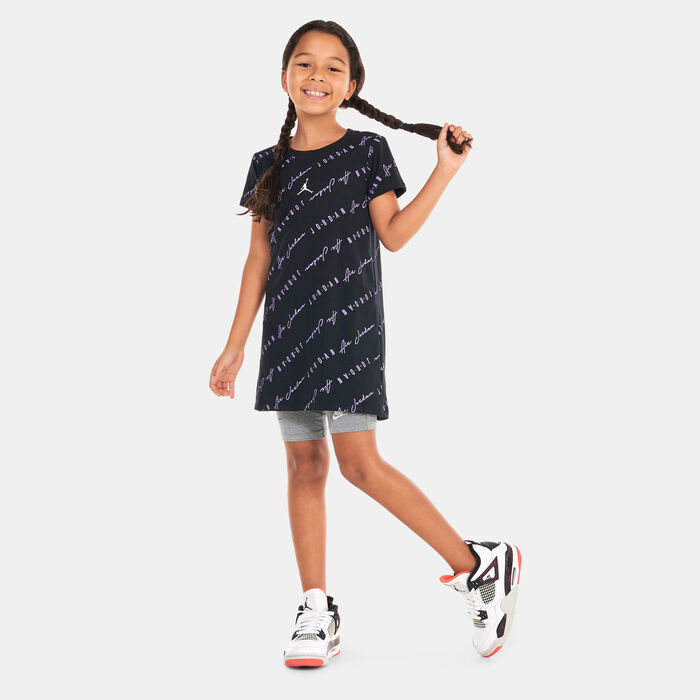 Nike Kids' Essentials Printed Dress Black Nike Kids' Essentials Printed Dress Black image number 0