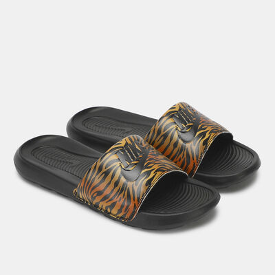 Nike Women's Victori One Printed Slide Brown Nike Women's Victori One Printed Slide Brown
