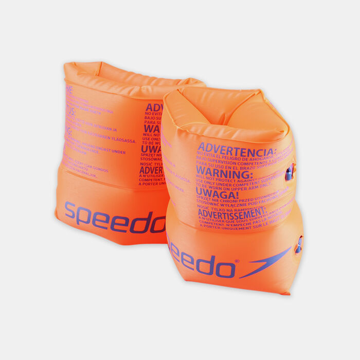 Speedo Kids' Roll Up Armbands Orange image number 1