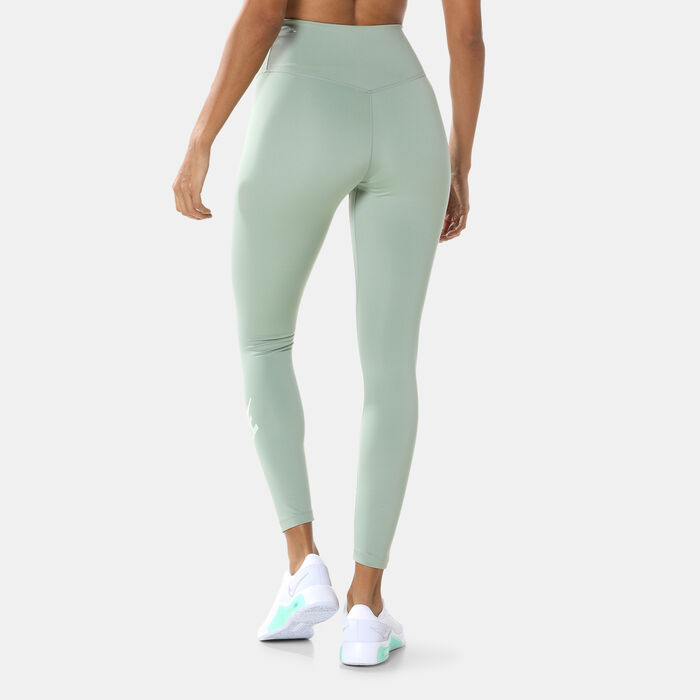 Nike Women's Dri-FIT 7/8 Leggings Green Nike Women's Dri-FIT 7/8 Leggings Green image number 1