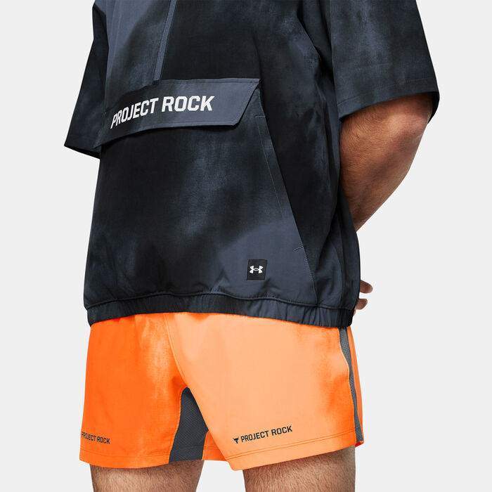 Under Armour Men's Project Rock Warm-Up 1/2-Zip Jacket Grey Under Armour Men's Project Rock Warm-Up 1/2-Zip Jacket Grey image number 3