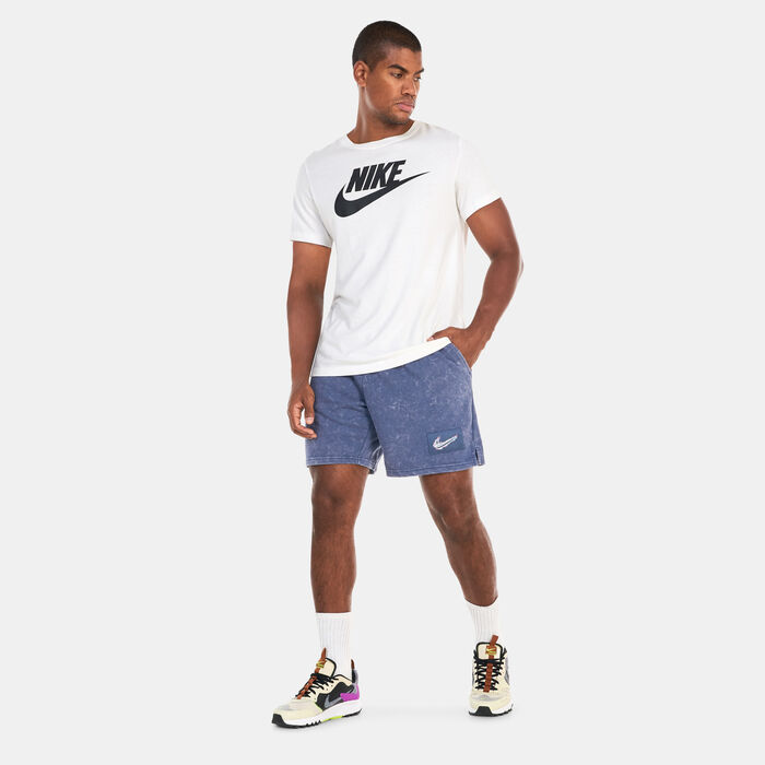 Nike Men's Dri-FIT Fleece Fitness Shorts Purple image number 2