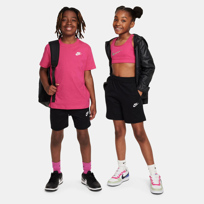 Nike Kids' Sportswear Club Knit Shorts (Older Kids) Black Nike Kids' Sportswear Club Knit Shorts (Older Kids) Black image number 2