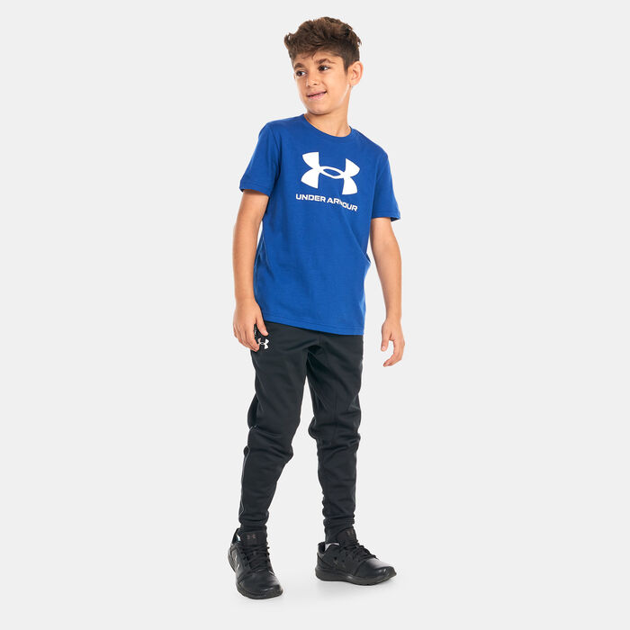 Under Armour Kids' Sportstyle Logo Training T-Shirt Blue image number 2