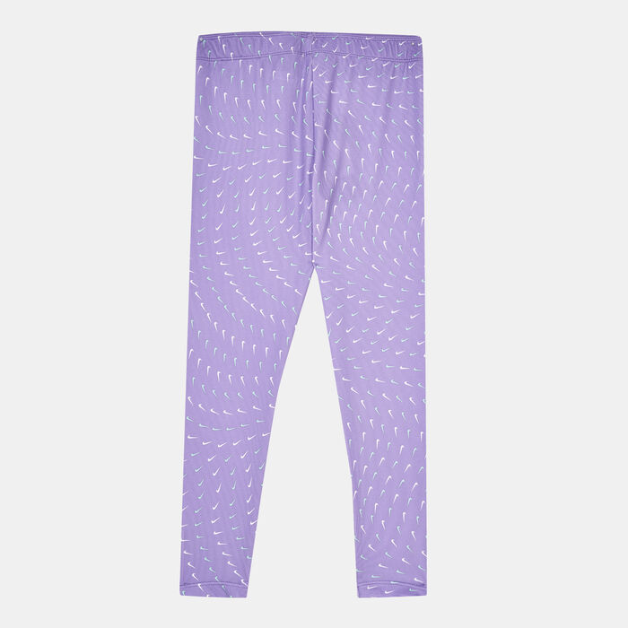 Nike Kids' Sport Essentials Allover Print Leggings Purple Nike Kids' Sport Essentials Allover Print Leggings Purple image number 1