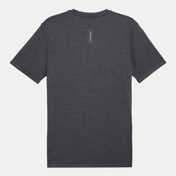 PUMA Men's RUN FAVOURITE Heather Running T-Shirt Grey PUMA Men's RUN FAVOURITE Heather Running T-Shirt Grey image number 1
