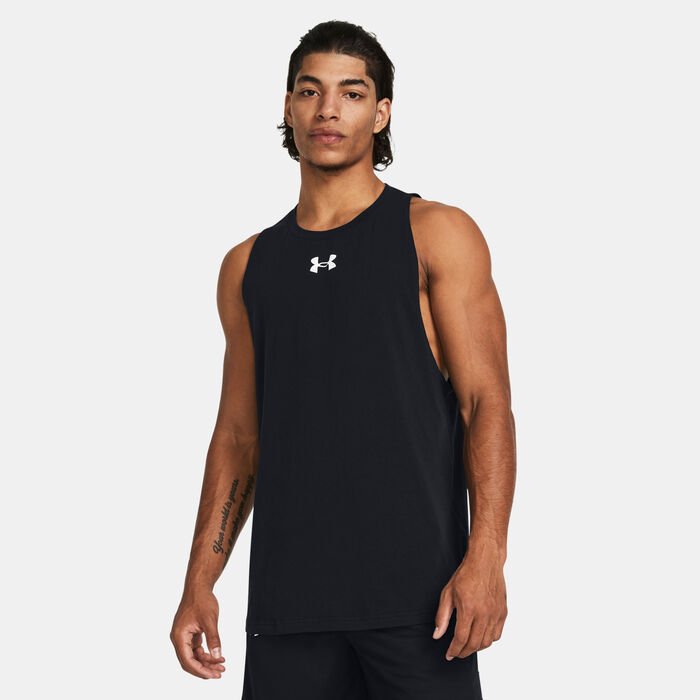 Under Armour Men's Baseline Cotton Tank Top Black image number 0