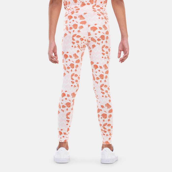 PUMA Kids' Essentials Mix Match Printed Leggings Pink PUMA Kids' Essentials Mix Match Printed Leggings Pink image number 1
