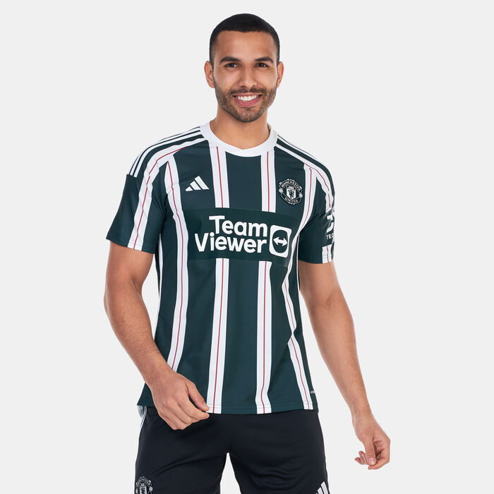 adidas Men's Manchester United Away Jersey - 2023/24 Green adidas Men's Manchester United Away Jersey - 2023/24 Green image number 0