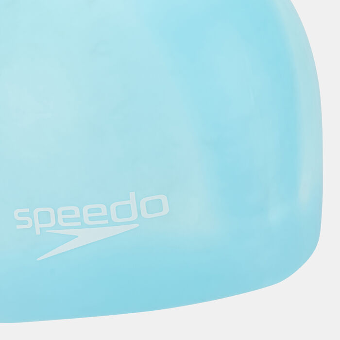Speedo Plain Moulded Cap Blue image number 2