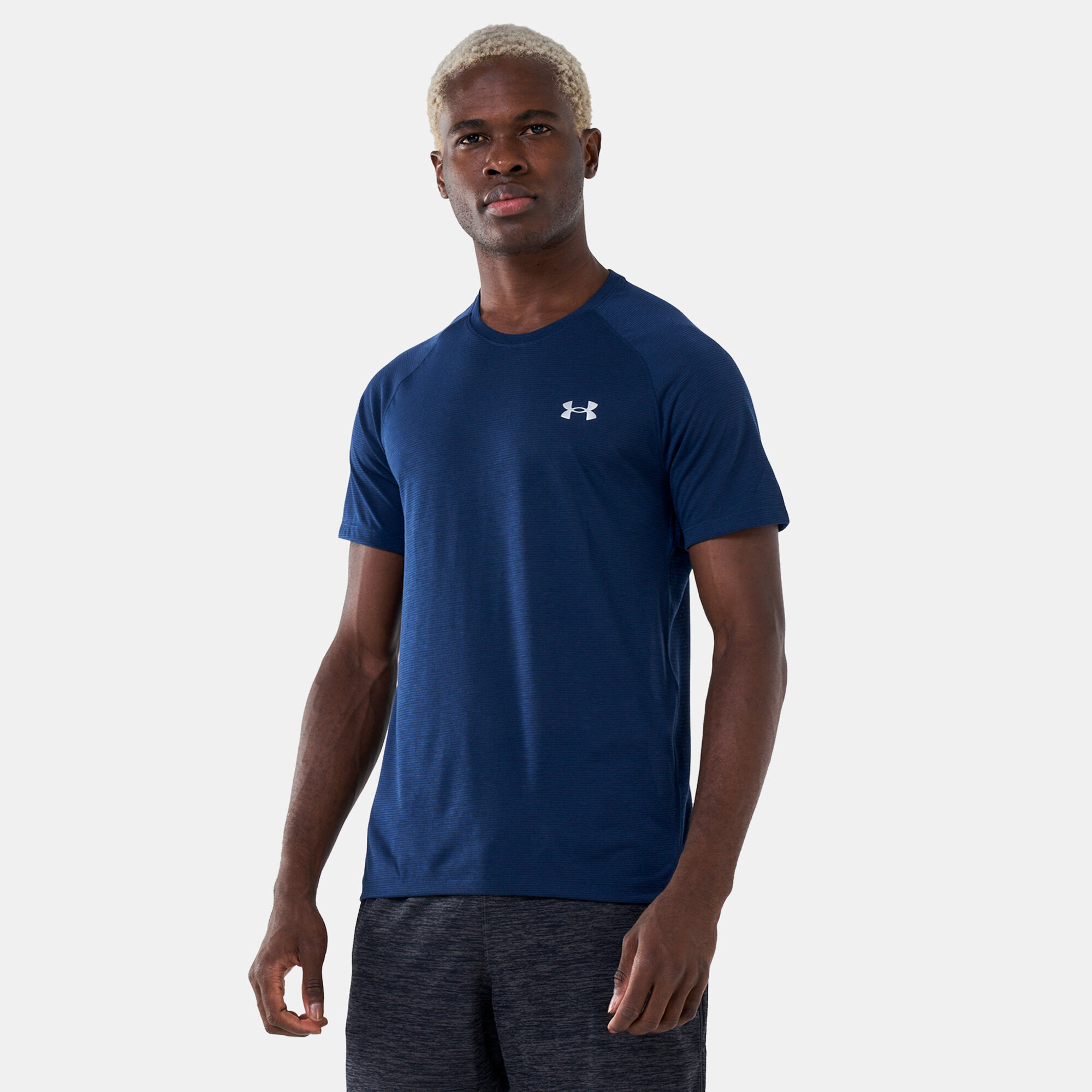 Light blue under armour t shirt deals