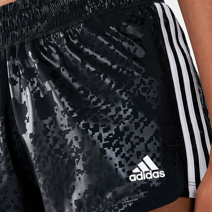 adidas Women's Pacer 3-Stripes Woven Camo Shorts Black adidas Women's Pacer 3-Stripes Woven Camo Shorts Black image number 3