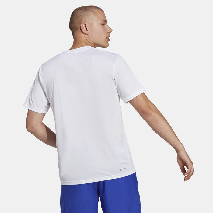 adidas Men's Training Essentials Training T-Shirt White adidas Men's Training Essentials Training T-Shirt White image number 1