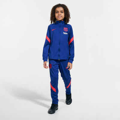 Nike Kids' F.C. Barcelona Strike Tracksuit Blue