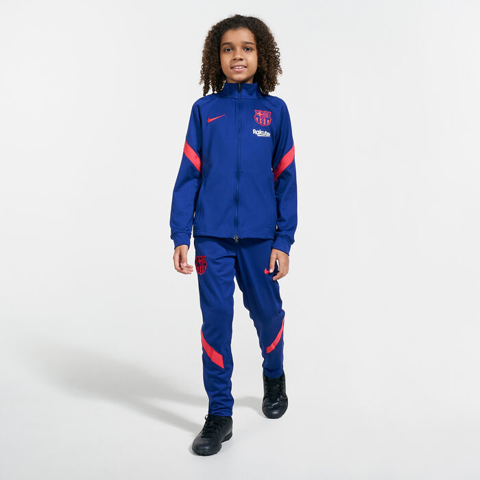 Nike Kids' F.C. Barcelona Strike Tracksuit Blue Nike Kids' F.C. Barcelona Strike Tracksuit Blue image number 0