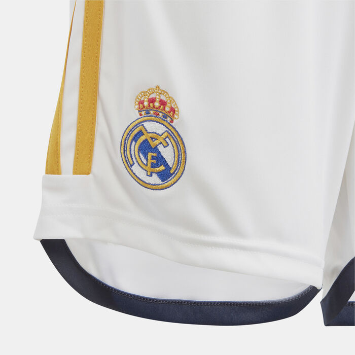 adidas Kids' Real Madrid Home Shorts - 2023/24 White adidas Kids' Real Madrid Home Shorts - 2023/24 White image number 2