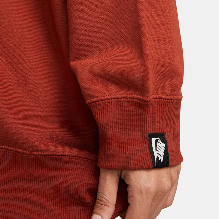 Nike Women's Oversized French Terry Sweatshirt Brown Nike Women's Oversized French Terry Sweatshirt Brown image number 3