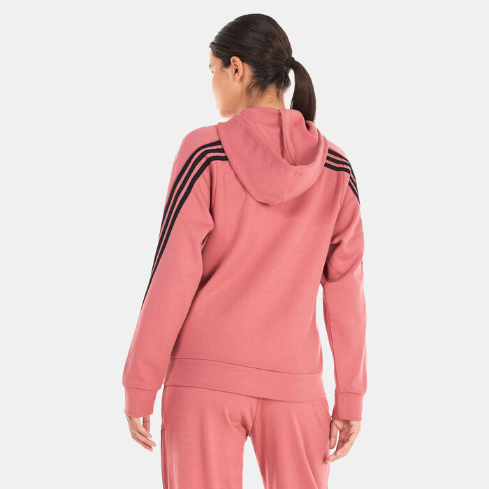 adidas Women's Sportswear Future Icons 3-Stripes Hooded Track Jacket Red adidas Women's Sportswear Future Icons 3-Stripes Hooded Track Jacket Red image number 1