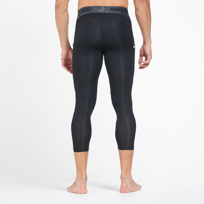 Nike Men's Pro 3/4 Basketball Tights Black Nike Men's Pro 3/4 Basketball Tights Black image number 1