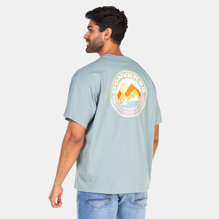 Converse Men's Enjoy The Breeze T-Shirt Grey image number 1