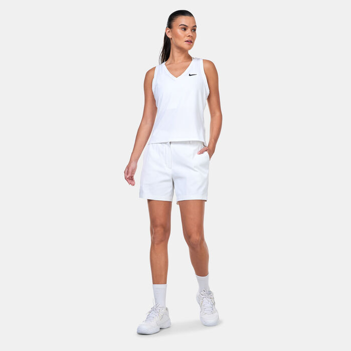 Nike Women's Dri-FIT Victory Golf Shorts White Nike Women's Dri-FIT Victory Golf Shorts White image number 2