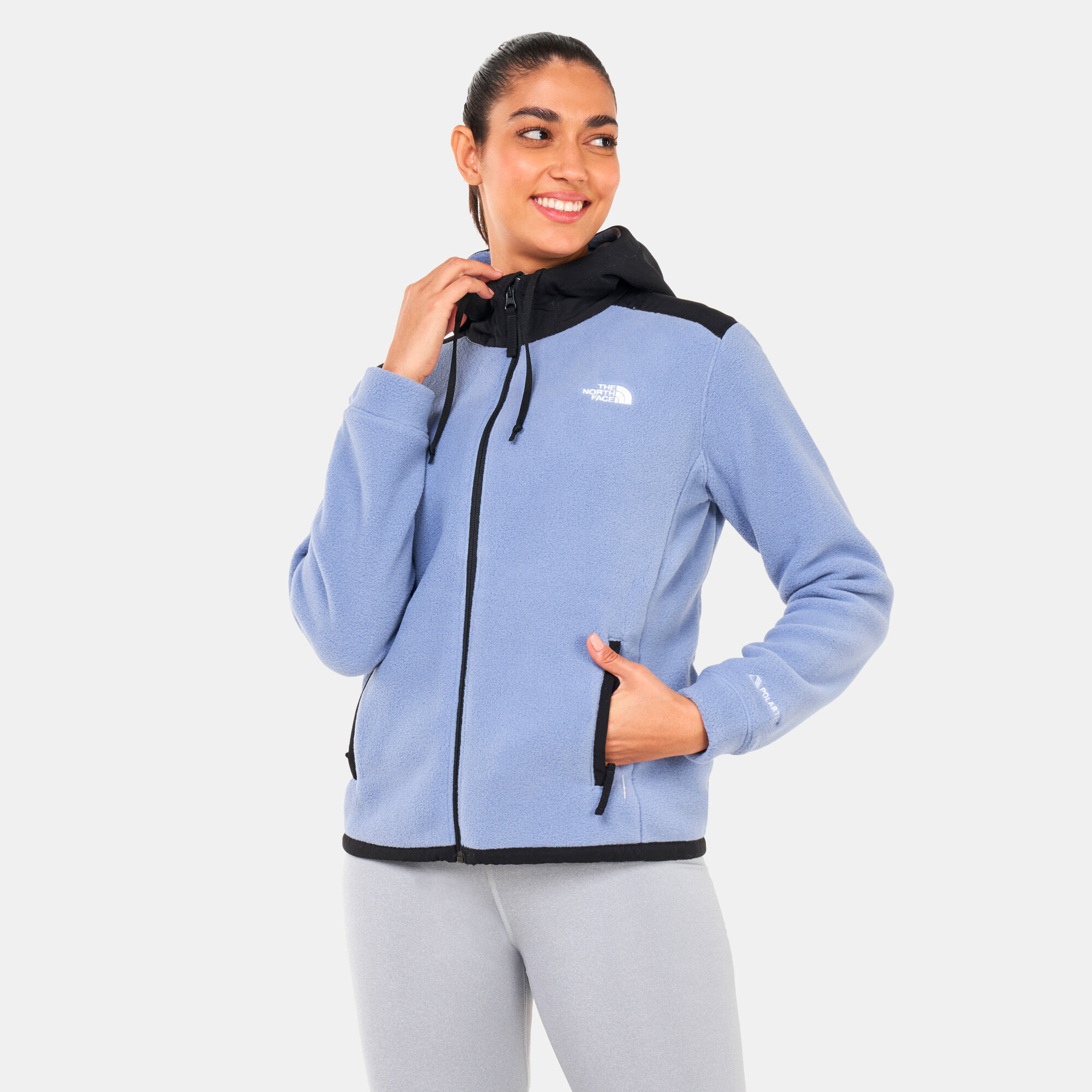 Women s Alpine Polartec 200 Full Zip Hoodie Blue The North Face in Qatar SSS