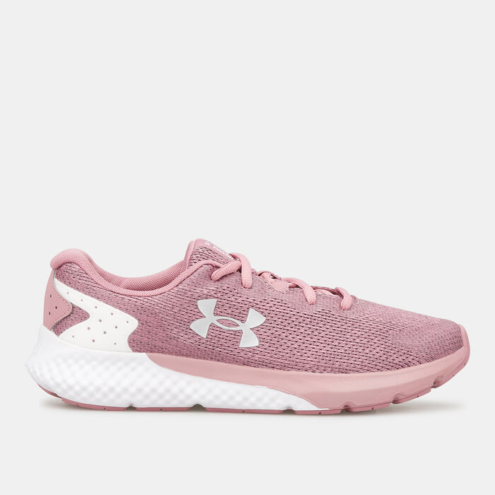 Under Armour Women's UA Charged Rogue 3 Knit Running Shoe Pink image number 0