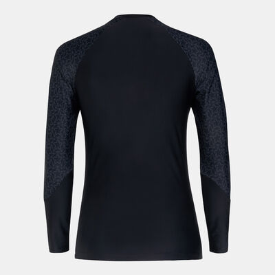 Speedo Women's Boomstar Long Sleeves Rash Top Black
