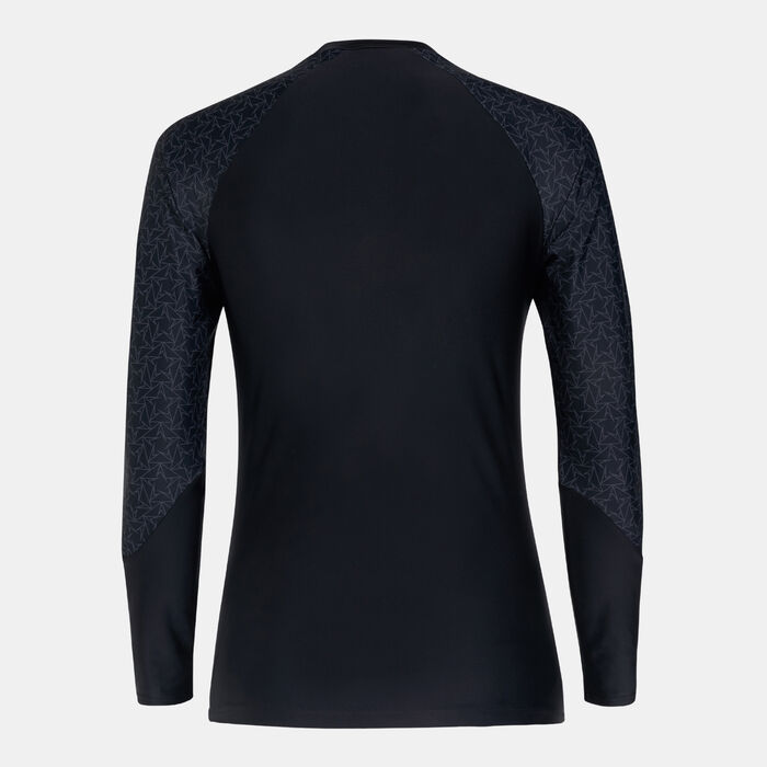 Speedo Women's Boomstar Long Sleeves Rash Top Black image number 1