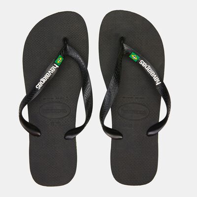 Havaianas Brasil Logo Flip Flops Black