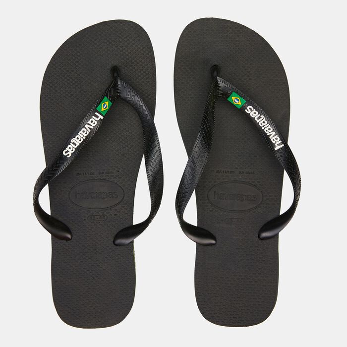 Havaianas Brasil Logo Flip Flops Black Havaianas Brasil Logo Flip Flops Black image number 0