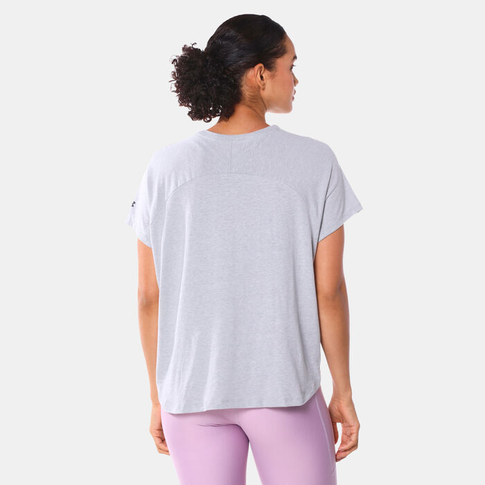 Under Armour Women's UA Project Rock T-Shirt Grey Under Armour Women's UA Project Rock T-Shirt Grey image number 1
