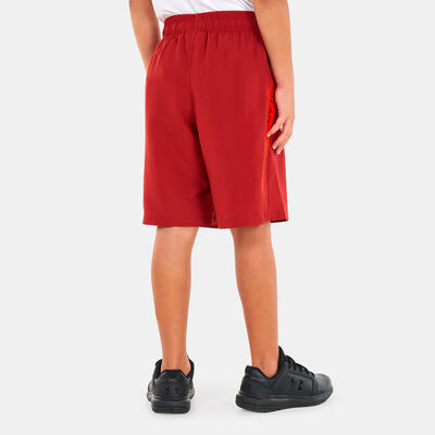 Under Armour Kids' UA Woven Graphic Shorts Red