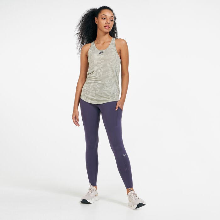 Nike Women's Air Tank Top Green Nike Women's Air Tank Top Green image number 2