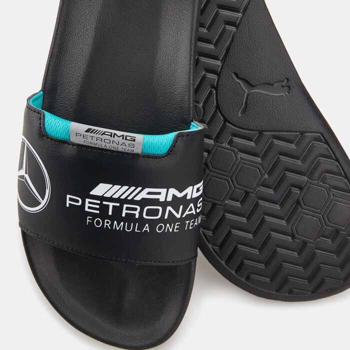 PUMA Men's Mercedes-AMG Petronas Motorsport F1 Leadcat 2.0 Logo Slides Black PUMA Men's Mercedes-AMG Petronas Motorsport F1 Leadcat 2.0 Logo Slides Black image number 2