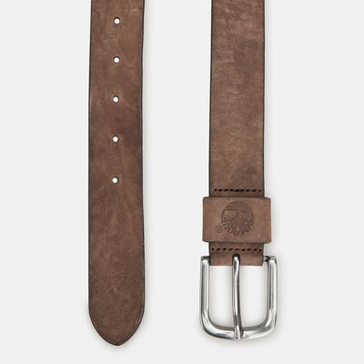 Timberland Men's Nubuck Leather Belt Brown