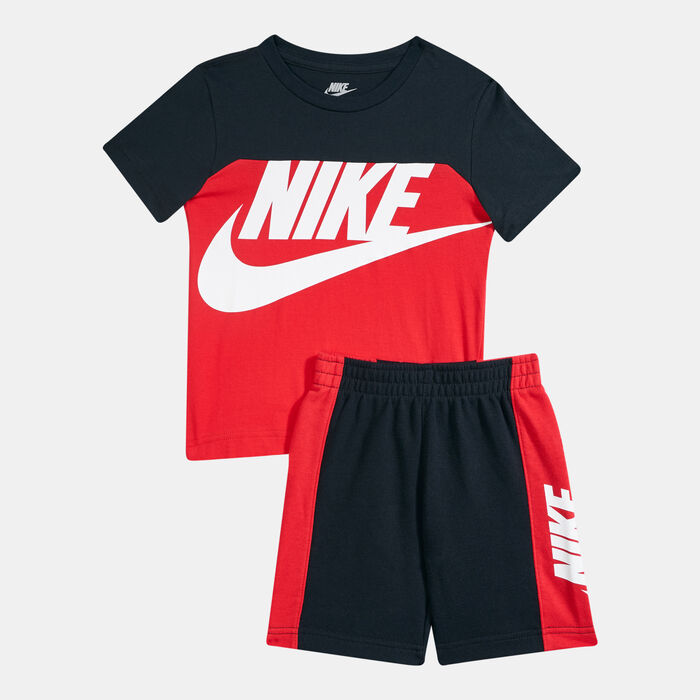 Nike Kids' Sportswear Amplify Shorts Set (Baby & Toddler) Red Nike Kids' Sportswear Amplify Shorts Set (Baby & Toddler) Red image number 0