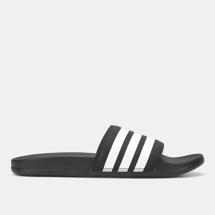 adidas Adilette Cloudfoam Plus Mono Slides Black adidas Adilette Cloudfoam Plus Mono Slides Black image number 2