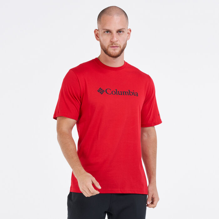 Columbia Men's CSC Basic Logo T-Shirt Red Columbia Men's CSC Basic Logo T-Shirt Red image number 0