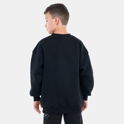 Nike Kids' Sportswear Club Fleece Sweatshirt (Older Kids) Black Nike Kids' Sportswear Club Fleece Sweatshirt (Older Kids) Black