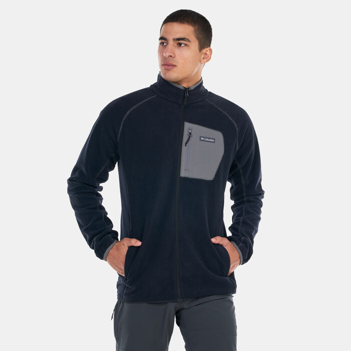Columbia Men's Outdoor Tracks™ Full Zip Fleece Jacket Black Columbia Men's Outdoor Tracks™ Full Zip Fleece Jacket Black image number 0
